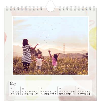 Square calendars  — Watercolour spots [cover]