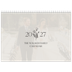 A4 Double Photo Calendar — Initials in bloom [cover]