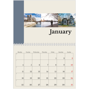 A4 Double Photo Calendar — Sights of the world