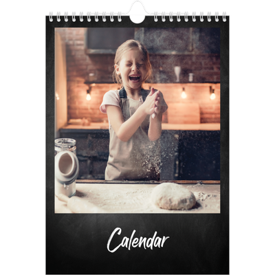 A4 Photo Calendar — Chalkboard style [cover]