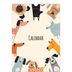 A4 Photo Calendar — Dog paws and doodles [cover]