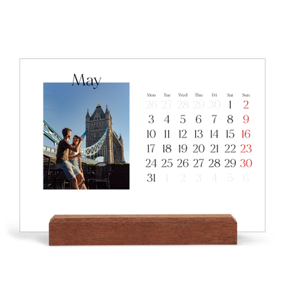 Easel Desk Calendar Landscape  — My travelogue [cover]