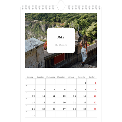 A4 Photo Calendar — Full story [May]