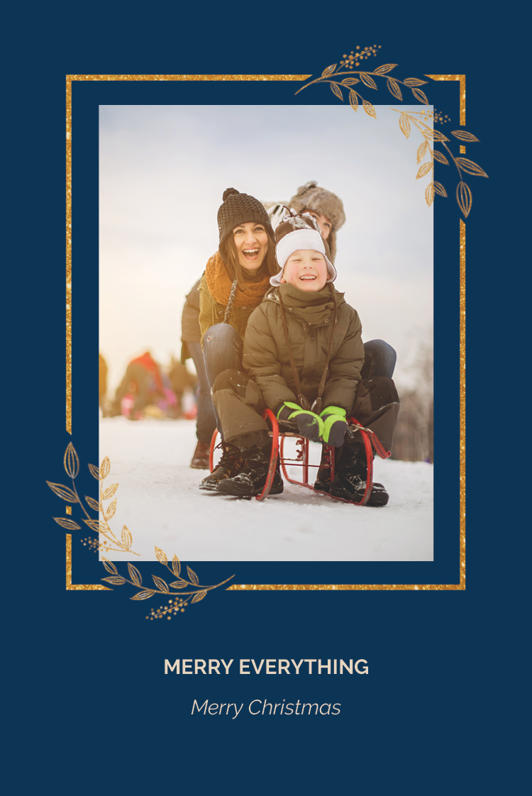 Cards — Winter blue