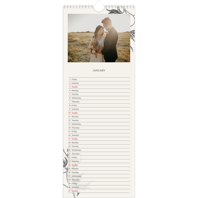 Slim Calendar  — Ink & ivy [January]