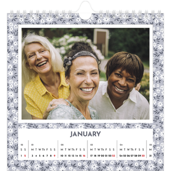 Square Photo Calendar — Full bloom