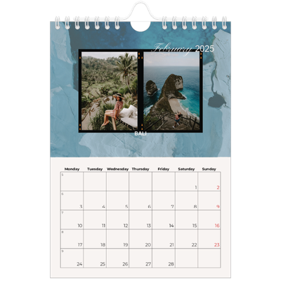 A5 Photo Calendar — Adventure wanderlust [February]