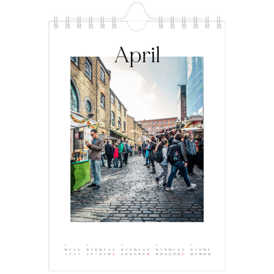 A5 Photo Calendar — My travelogue [April]