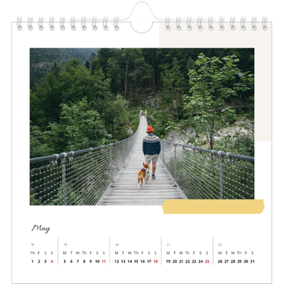 Square calendars  — Muted tones [May]