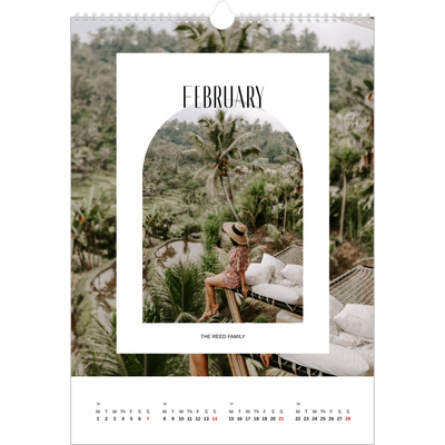 A3 photo calendars — The open arch [February]