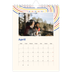 A5 Photo Calendar — Retro stripes [April]