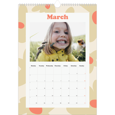 A3 photo calendars — Playing with pattern [March]