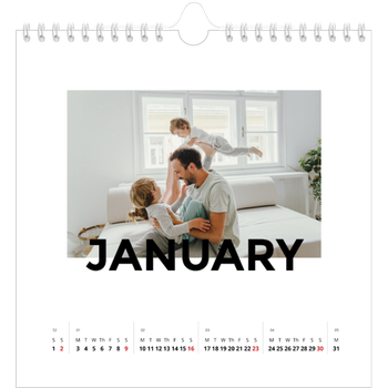 Square Photo Calendar — Scattergram