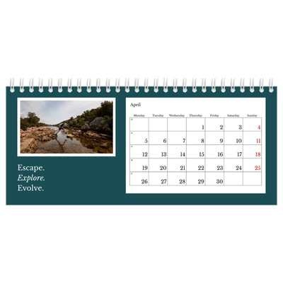 Desk calendars — Editorial Earth [April]