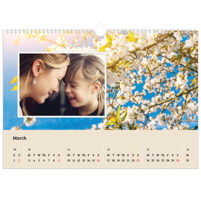 A3 Photo Calendar — Four seasons [March]