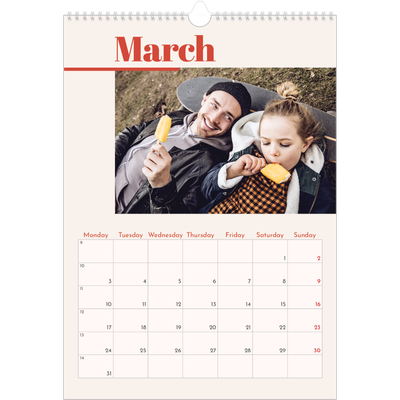 A3 photo calendars — 90s nostalgia [March]