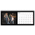 Desk calendars — Black margin [January]