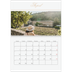 A4 Double Photo Calendar — Gold script banner [April]