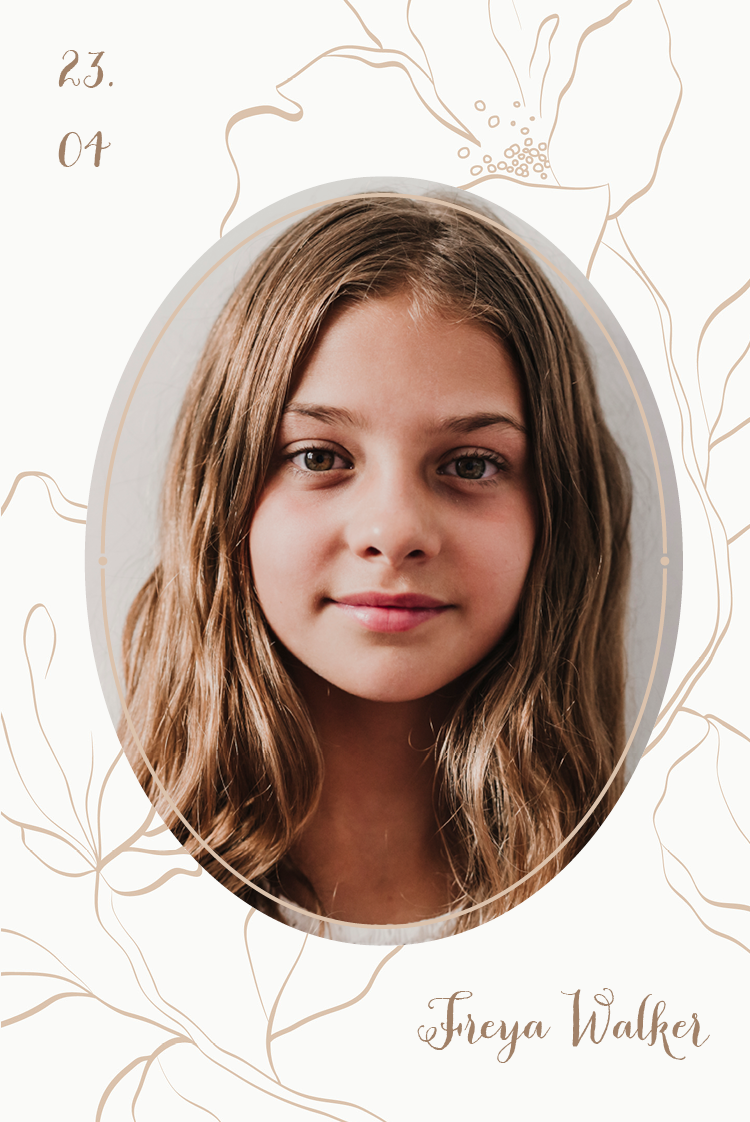 Invitations — Flower calligraphy