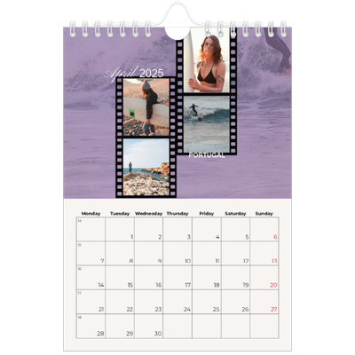 A5 Photo Calendar — Adventure wanderlust [April]