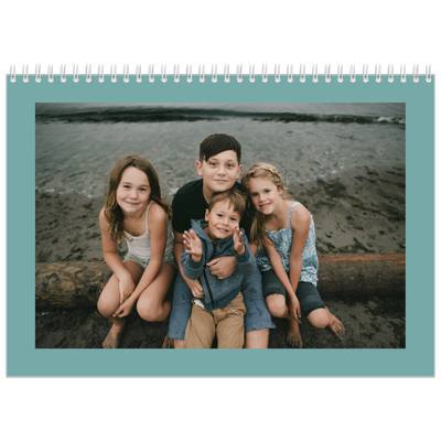 A4 Double Photo Calendar — Earth colours [cover]