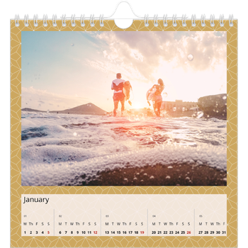Square Photo Calendar — Geometric