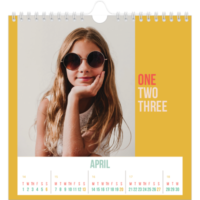 Square calendars  — Bright and beautiful [April]
