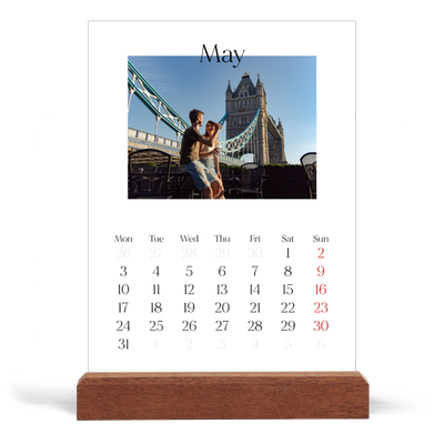 Easel Desk Calendar Portrait  — My travelogue [cover]