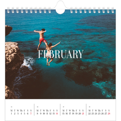 Square calendars  — Endless escape [February]