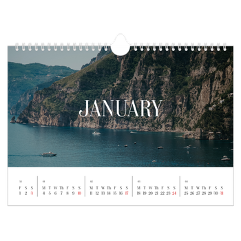 A4 Landscape Photo Calendar — Endless escape
