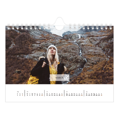 A5 Landscape Photo Calendar — Classic calendar [March]
