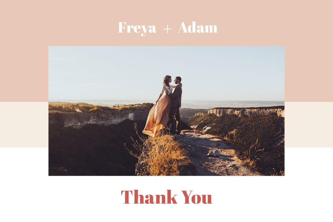 Thank you cards — Lolly stripe pastels