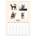 A3 photo calendars — Cat paws and doodles [February]