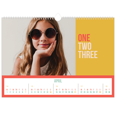 A3 Photo Calendar — Bright and beautiful [April]