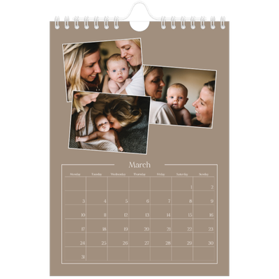 A5 Photo Calendar — Crafted memories [March]