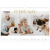 A3 Photo Calendar — Big gold text [February]