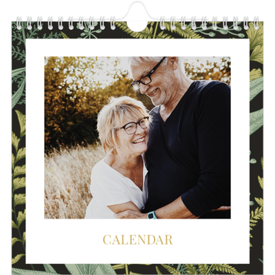 Square calendars  — Floral wallpapers [cover]