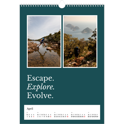 A3 photo calendars — Editorial Earth [April]