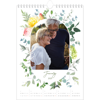 A4 Photo Calendar — Traditional flowers