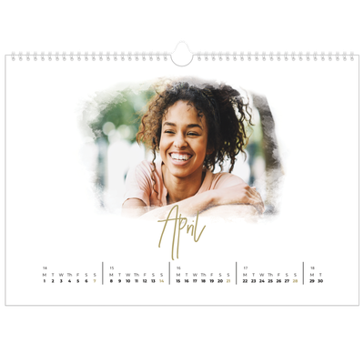A3 Photo Calendar — Photo effects [April]