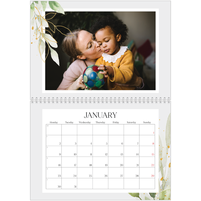 A4 Family Planner 2025 for Wall | Weekly Planner Calendar