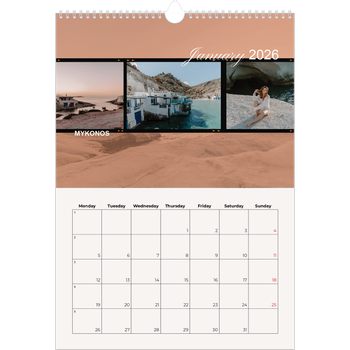 A3 Photo Calendar — Adventure wanderlust