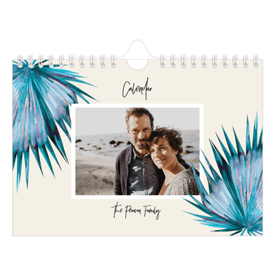 A5 Landscape Photo Calendar — Painted flowers [cover]