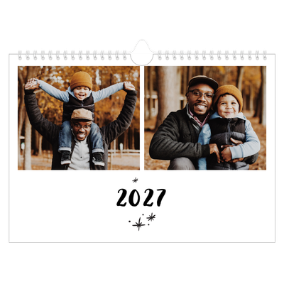 A4 Landscape Photo Calendar — Handwritten [cover]