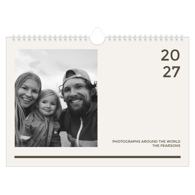 A4 Landscape Photo Calendar — Contemporary bold [cover]