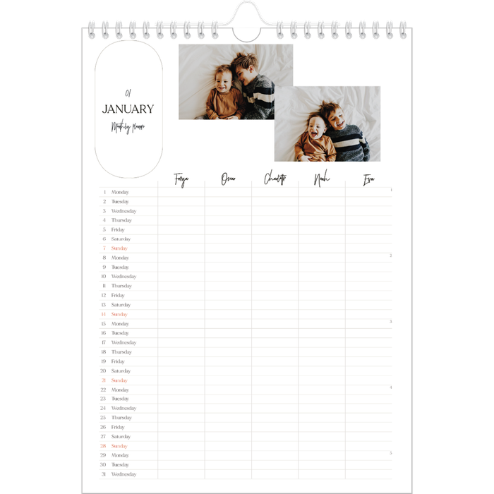 Wall Calendars 2025 » Personalised Wall Photo Calendars