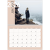 A4 Double Photo Calendar — Overlapping text [January]