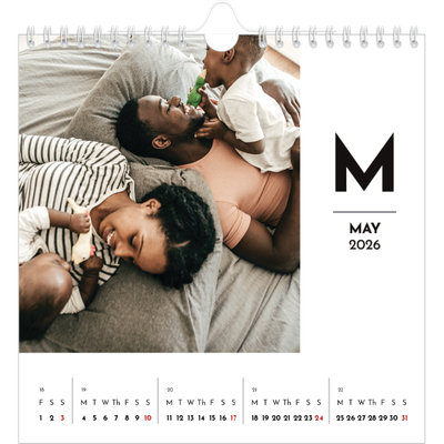 Square calendars  — Letter spotlight [cover]