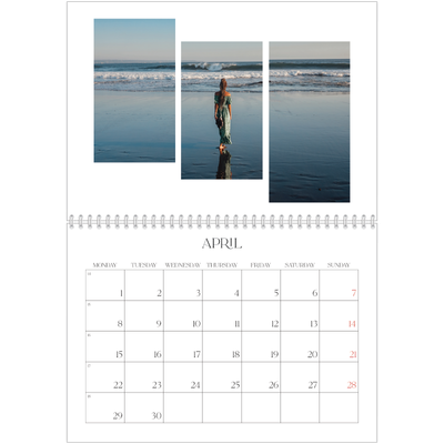 A4 Double Photo Calendar — Travel mosaics [cover]