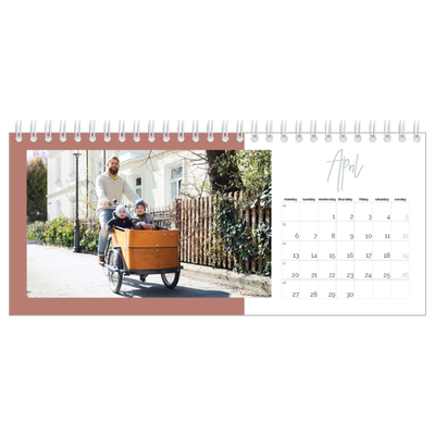 Desk calendars — Earthy frames [April]